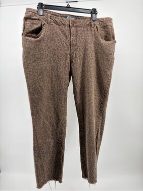 Democracy‎ "Flex"- Ellent Woman's Brown Leopard Print Size 16W